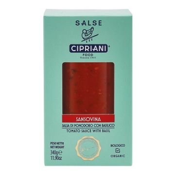 Cipriani Sansovina tomato and organic basil sauce 340 g